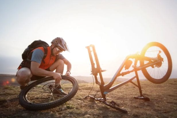 Can you put mountain bike tires on a hybrid bike?